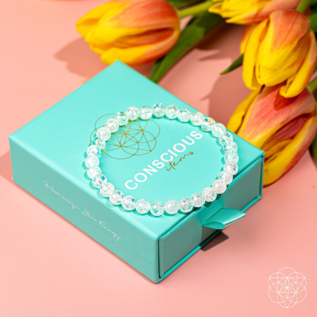 Emotional Ice Bath – The Ice Quartz Bracelet | 6mm by Conscious Items