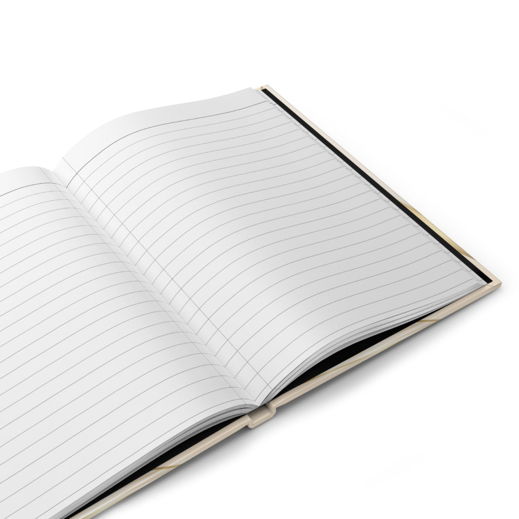 The Queen's Notes Hardcover Journal — Elegant Lined Notebook with Gold Filigree & Jewel Accent