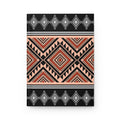 Tribal Diamond Hardcover Journal — Lined Matte Notebook by Printify