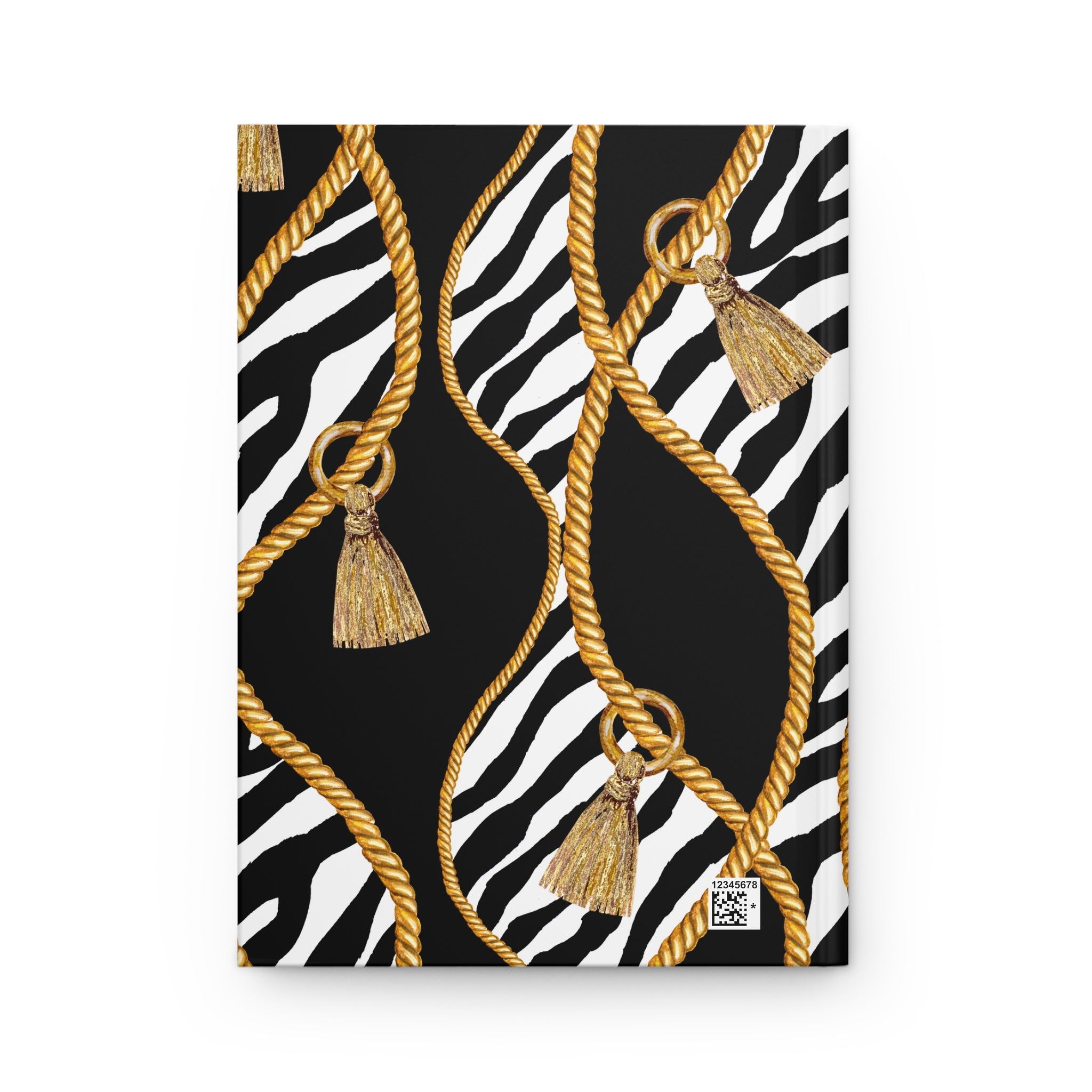 Zebra Rope & Tassel Hardcover Journal — Lined Notebook for Notes & Daily Planning by Printify