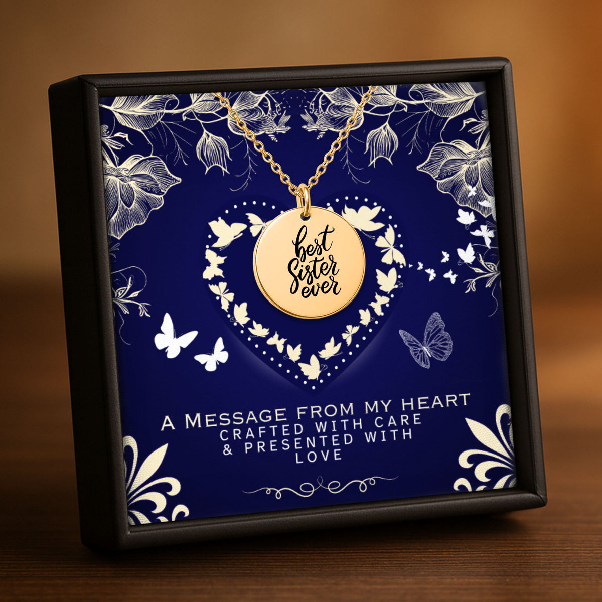 Best Sister Ever Coin Necklace | Personalized Sister Gift by OwnPrint