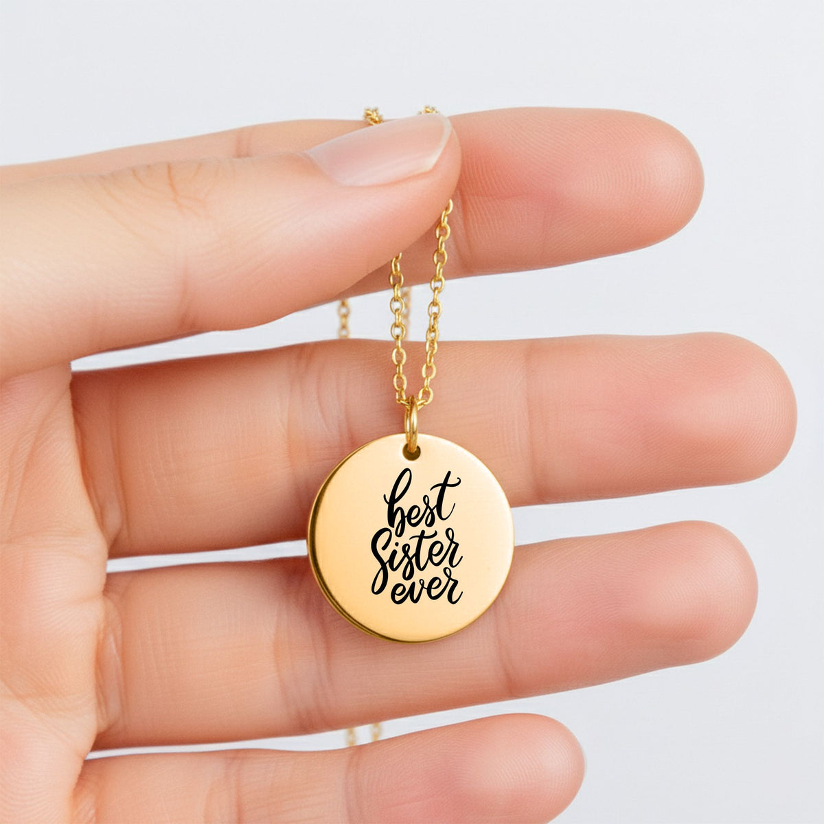 Best Sister Ever Coin Necklace | Personalized Sister Gift by OwnPrint