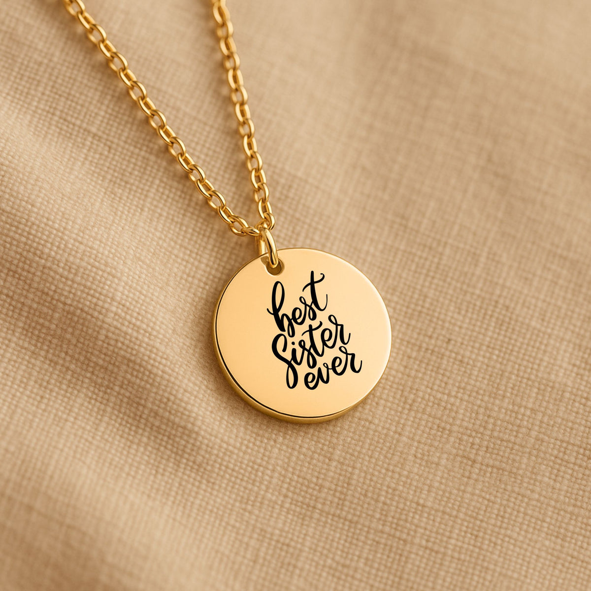 Best Sister Ever Coin Necklace | Personalized Sister Gift by OwnPrint