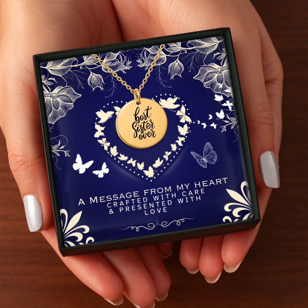 Best Sister Ever Coin Necklace | Personalized Sister Gift by OwnPrint