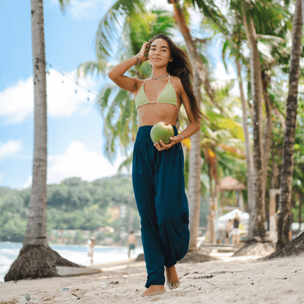 Deep Teal Harem Pants | Yoga & Activewear