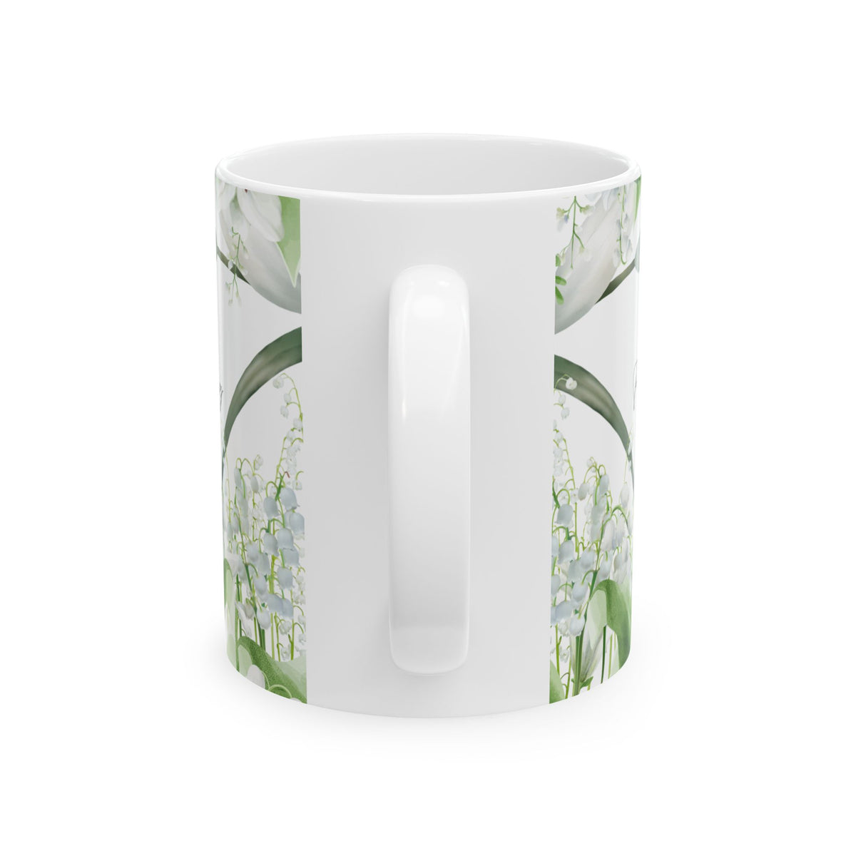 May Birth Month Mug — Lily of the Valley Floral Keepsake (Happiness, Luck) by Printify