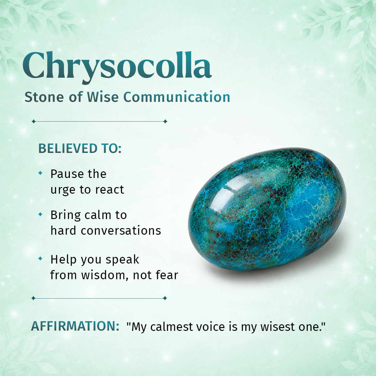 Cleopatra’s Wise Stone - Rare Peruvian Chrysocolla Bracelet by Conscious Items