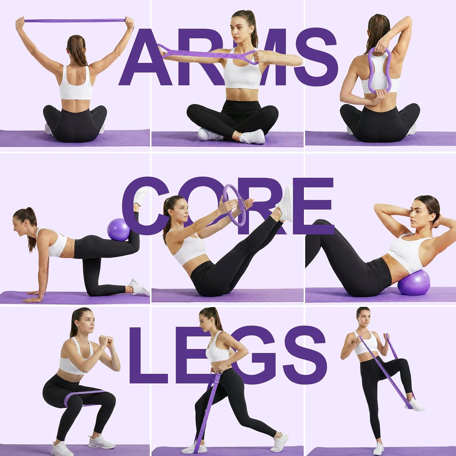 13-Piece Yoga & Pilates Set