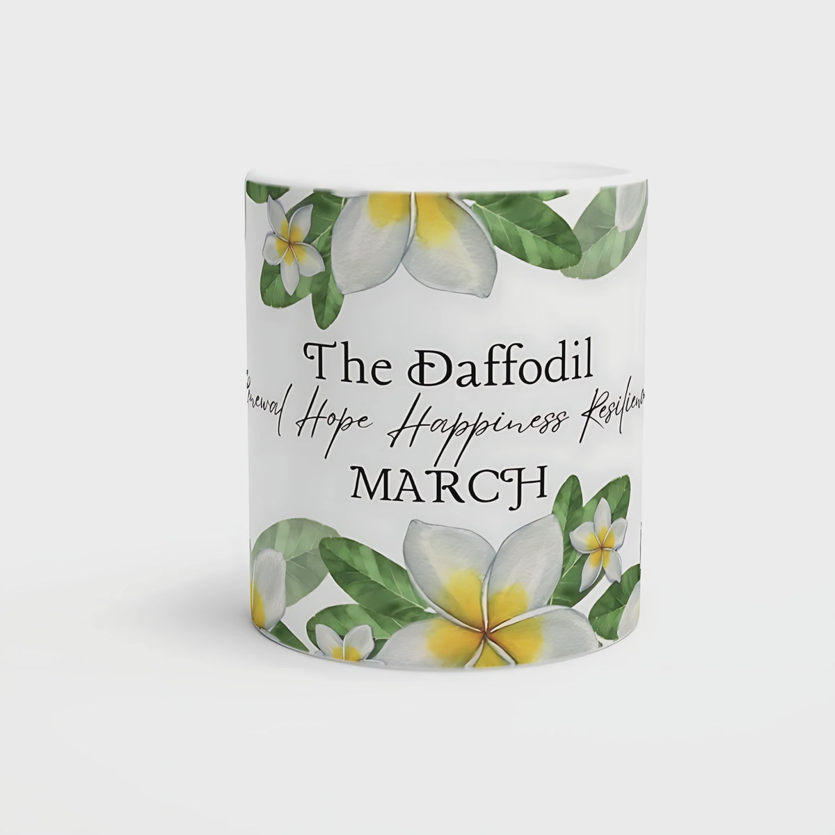 March daffodil birth flower floral ceramic mug coffee cup for birthday gift14