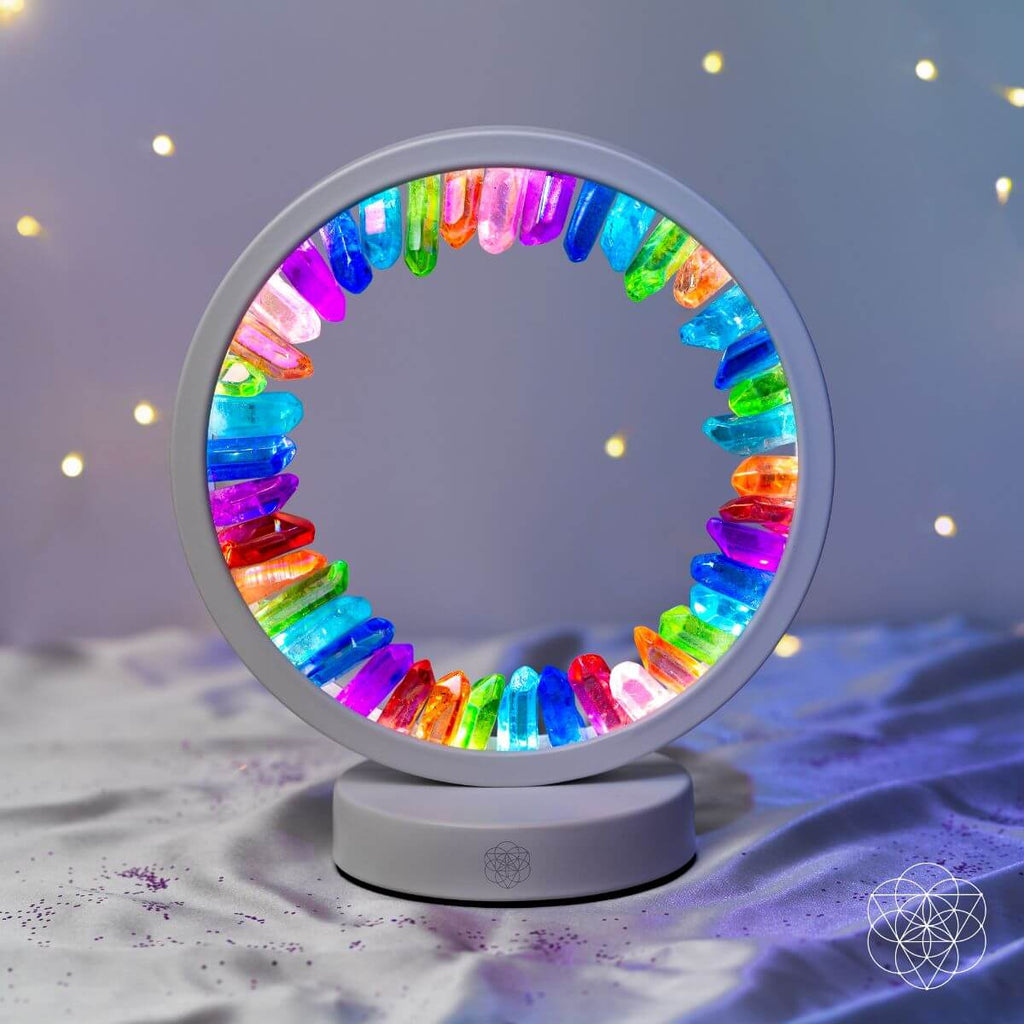 Rainbow After the Storm - Clear Quartz Lamp of Hope by Conscious Items