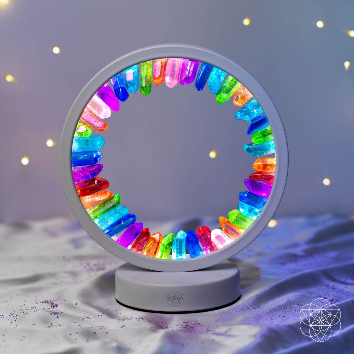 Rainbow After the Storm - Clear Quartz Lamp of Hope by Conscious Items