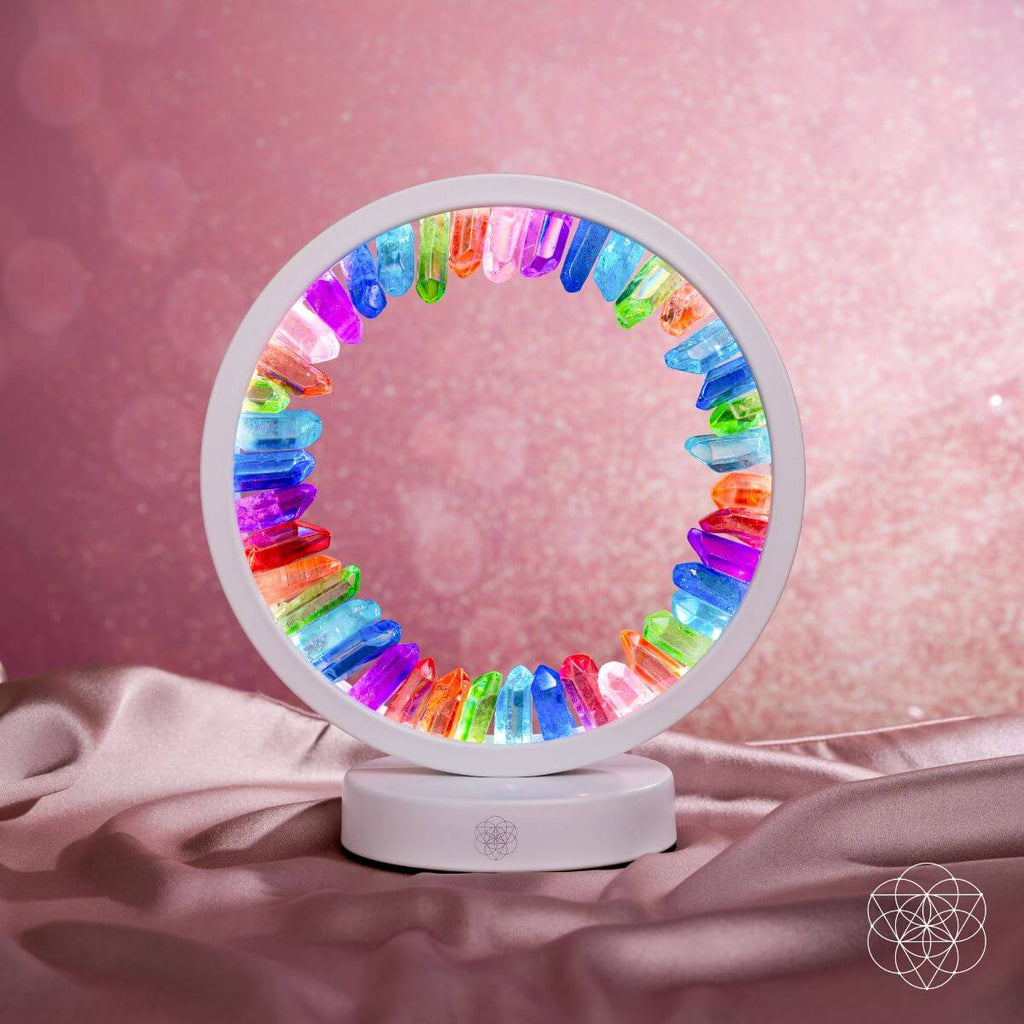 Rainbow After the Storm - Clear Quartz Lamp of Hope by Conscious Items
