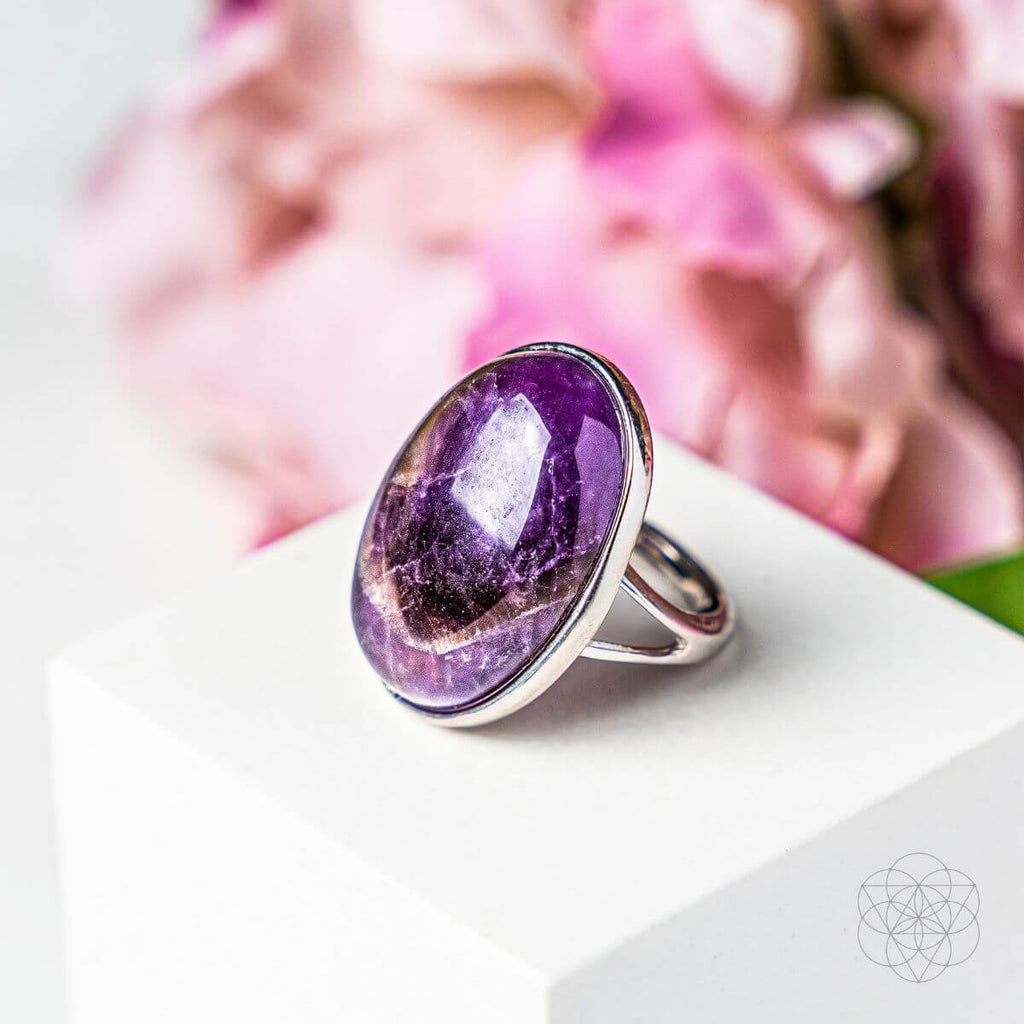 Transform Your Mindset with the Visualization Ring with Amethyst by Conscious Items