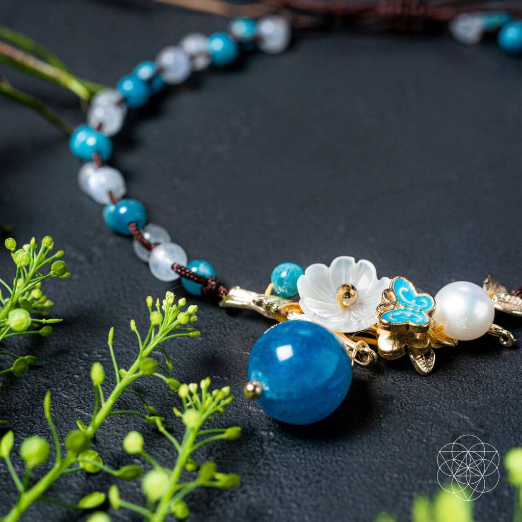 Triple Crystal Anklet of Positivity by Conscious Items